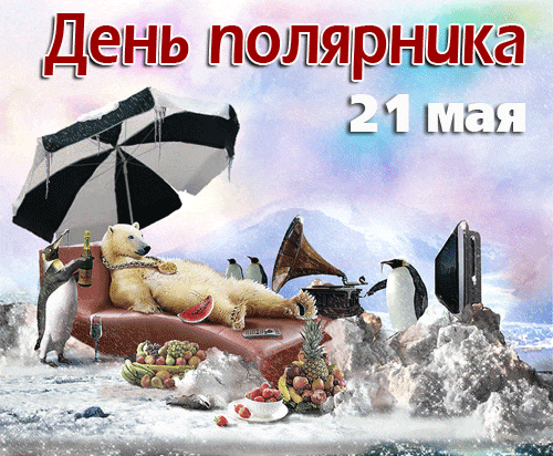 Смешные гифки с днём полярника 21 мая с белым медведем и пингвинами. Смешные гифки с днём полярника 21 мая с белым медведем и пингвинами.