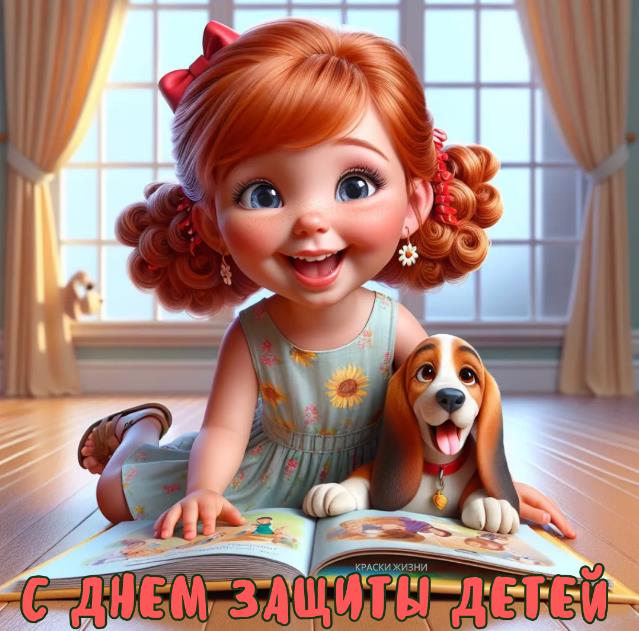 Международный день защиты детей картинки для девочек.