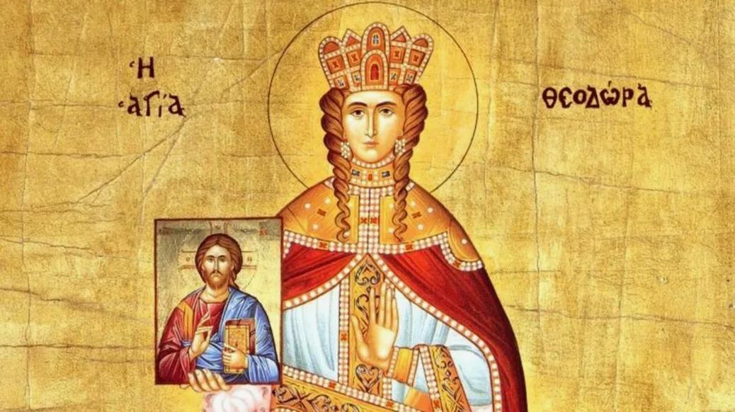 Икона Праведная Феодора царица Греческая. Икона Праведная Феодора царица Греческая.