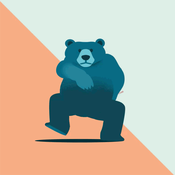 Креативная гифка с танцующим русским мишкой. Креативная гифка с танцующим русским мишкой.