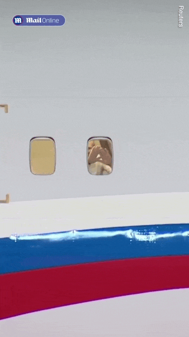 Ещё одна версия анимации, где Путин и Ким Чен Ын прощаются друг с другом.