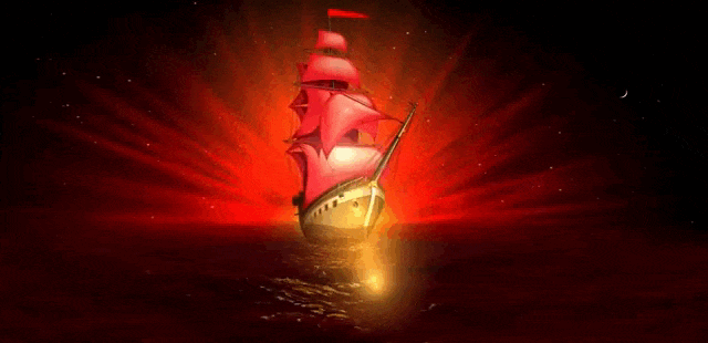 Живая gif картинка из видео - футажа "Алые паруса. Живая gif картинка из видео - футажа "Алые паруса.