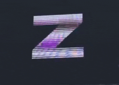 Гиф с мерцающей надписью "Z - Работайте Братья!" на чёрном фоне. Гиф с мерцающей надписью "Z - Работайте Братья!" на чёрном фоне.