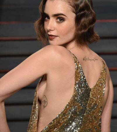 Горячие фото Лили Коллинз в купальнике.