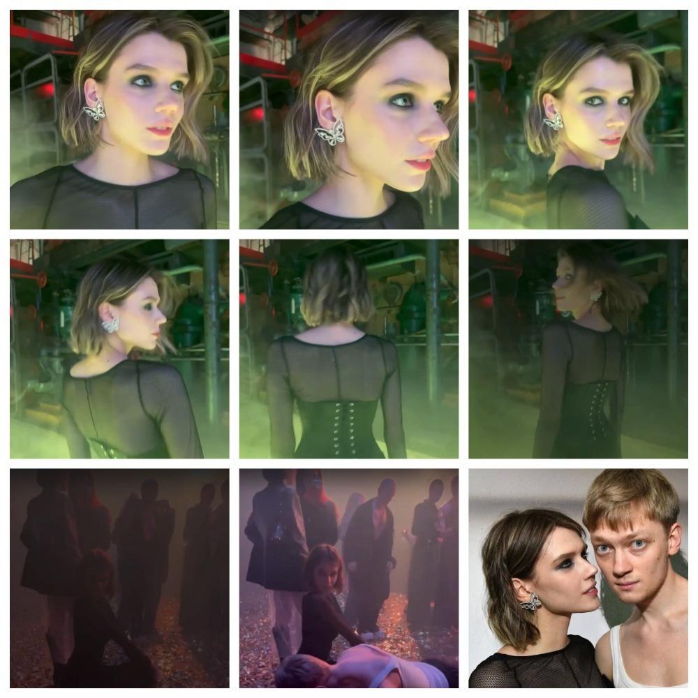 Коллаж фото Анастасии Красовской с "Голой вечеринки".