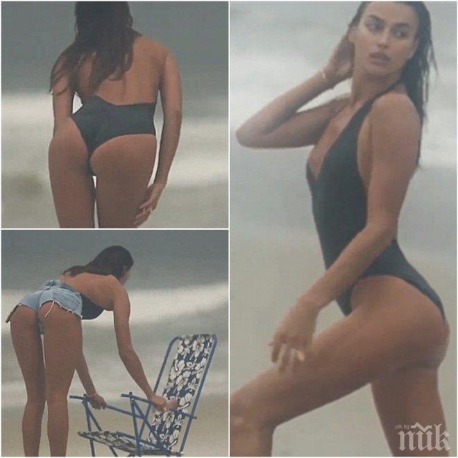Ирина Шейк в сексуальном бикини. Ирина Шейк в сексуальном бикини.