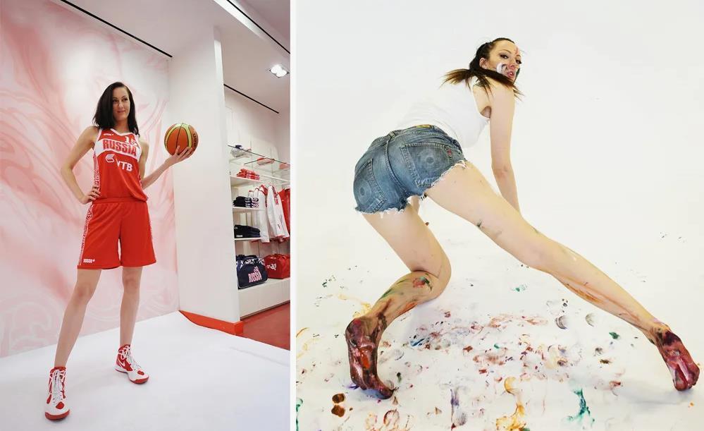 Прикольные снимки Кати в баскетбольной форме и в коротких джинсовых шортах. Прикольные снимки Кати в баскетбольной форме и в коротких джинсовых шортах.