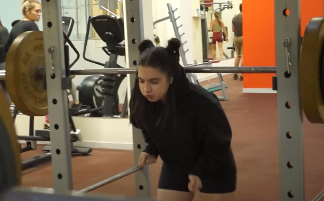 Занятия со штангой.