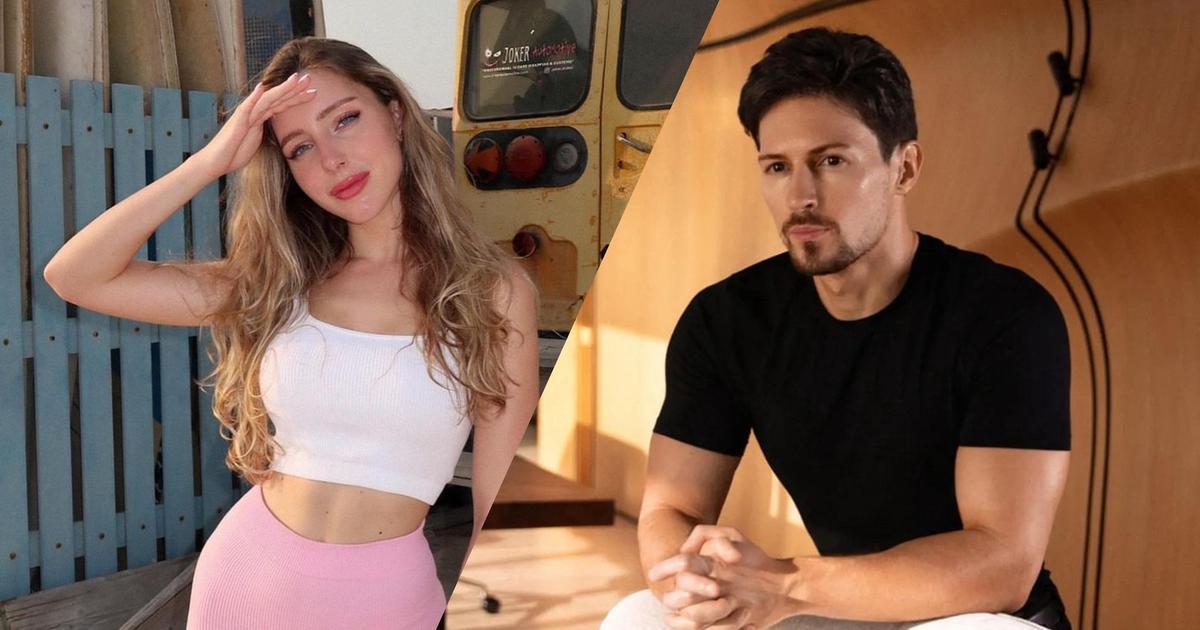 Ещё один коллаж основателя телеграмм с молодой блогершей Вавиловой.