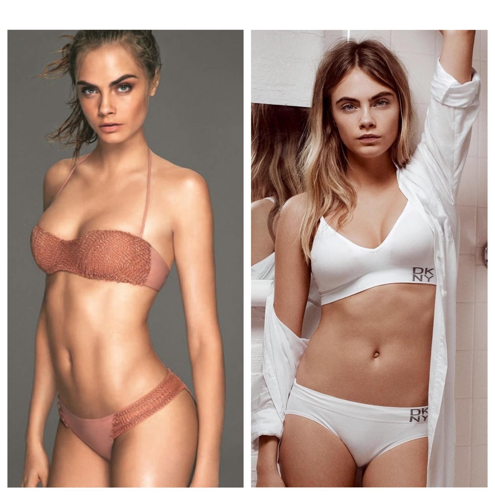 Модель Кара Делевинь.