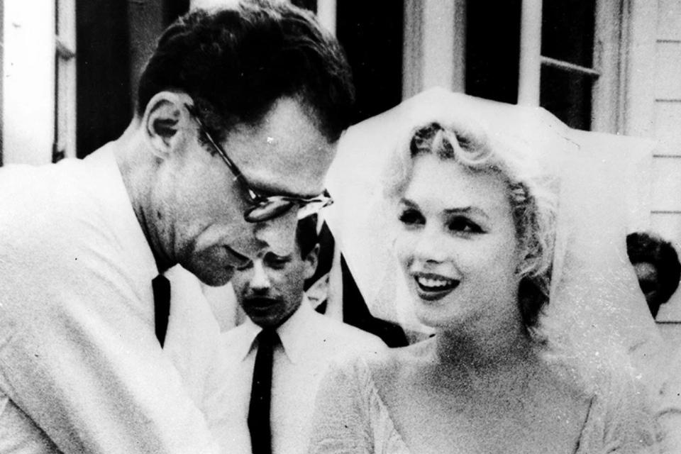 На свадьбе Мэрилин Монро и Артура Миллера.