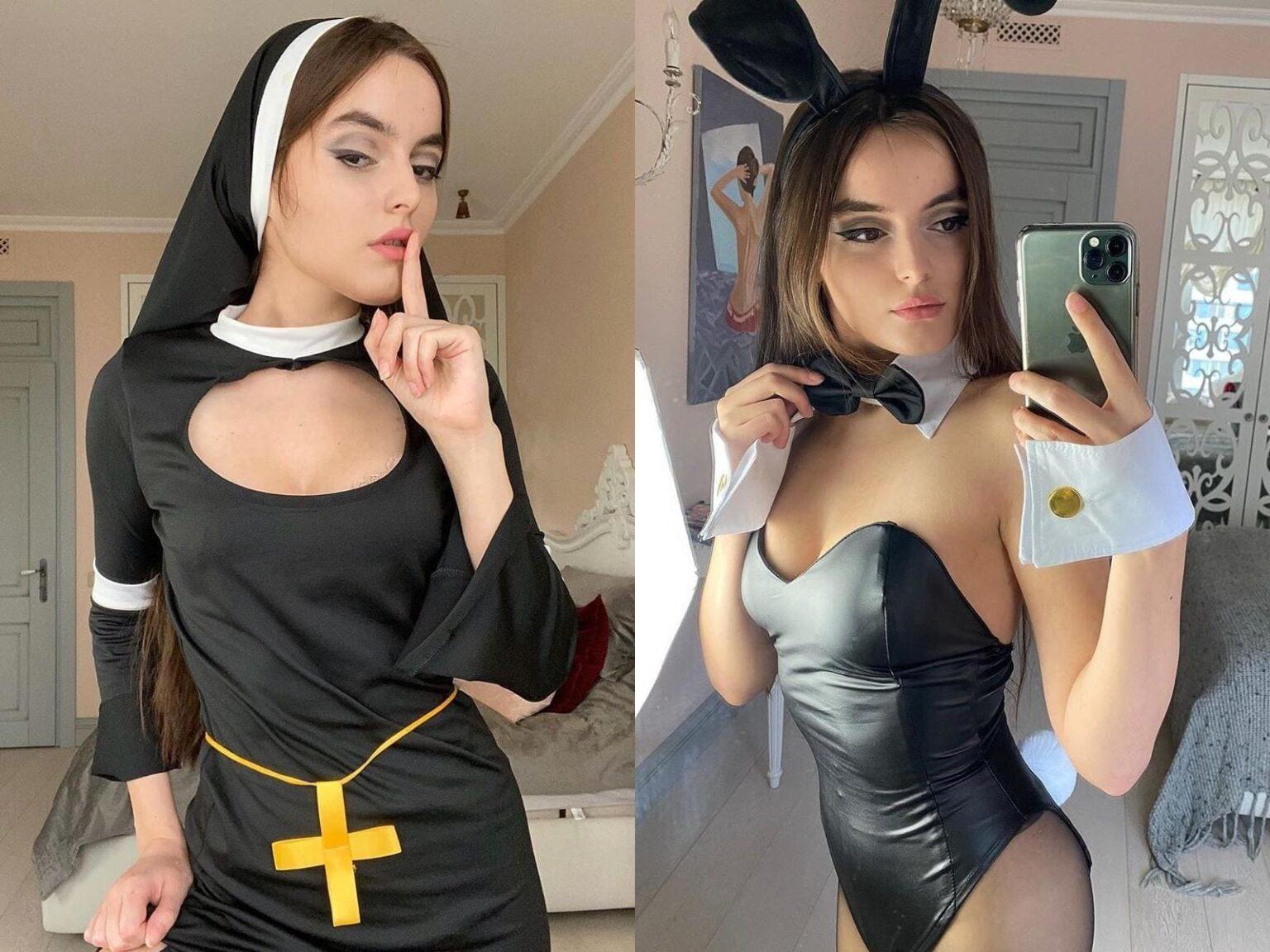 Яна Леонова WEBSAMKA, Яна Леонова тик ток монашка.