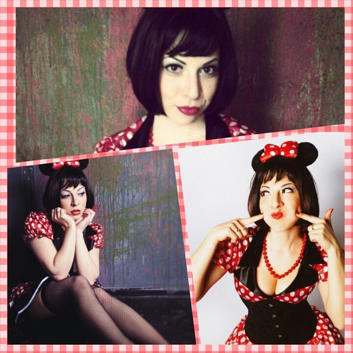 Сексуальная брюнетка Ира "Белка" в платье в горошек. Сексуальная брюнетка Ира "Белка" в платье в горошек.