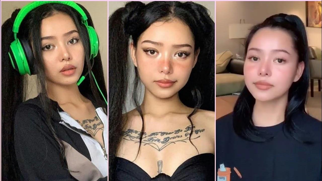 Свежий слив самой популярной тиктокерши Bella Poarch Полное без цензуры.