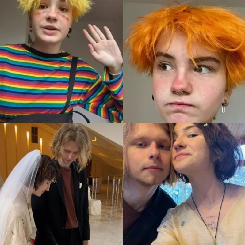 Подборка снимков рыжей Оли "Тыква" с её мужем. Подборка снимков рыжей Оли "Тыква" с её мужем.