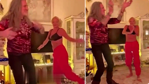 Пьяные танцы Волочковой фото.