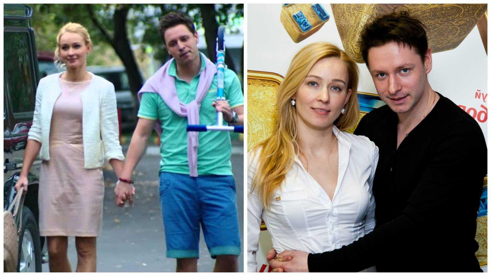 Совместные фотографии Паниной вместе с мужем.