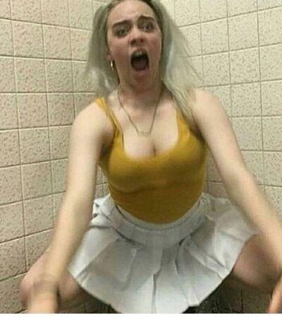 Billie Eilish Trying Not to be Sexy. Billie Eilish Trying Not to be Sexy.