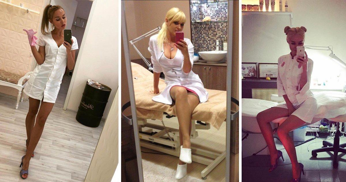 Селфи из больницы медсестры ню