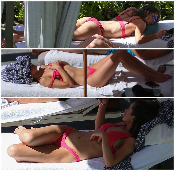 Подборка горячих снимков с Стайнфелд в красном бикини. Подборка горячих снимков с Стайнфелд в красном бикини.