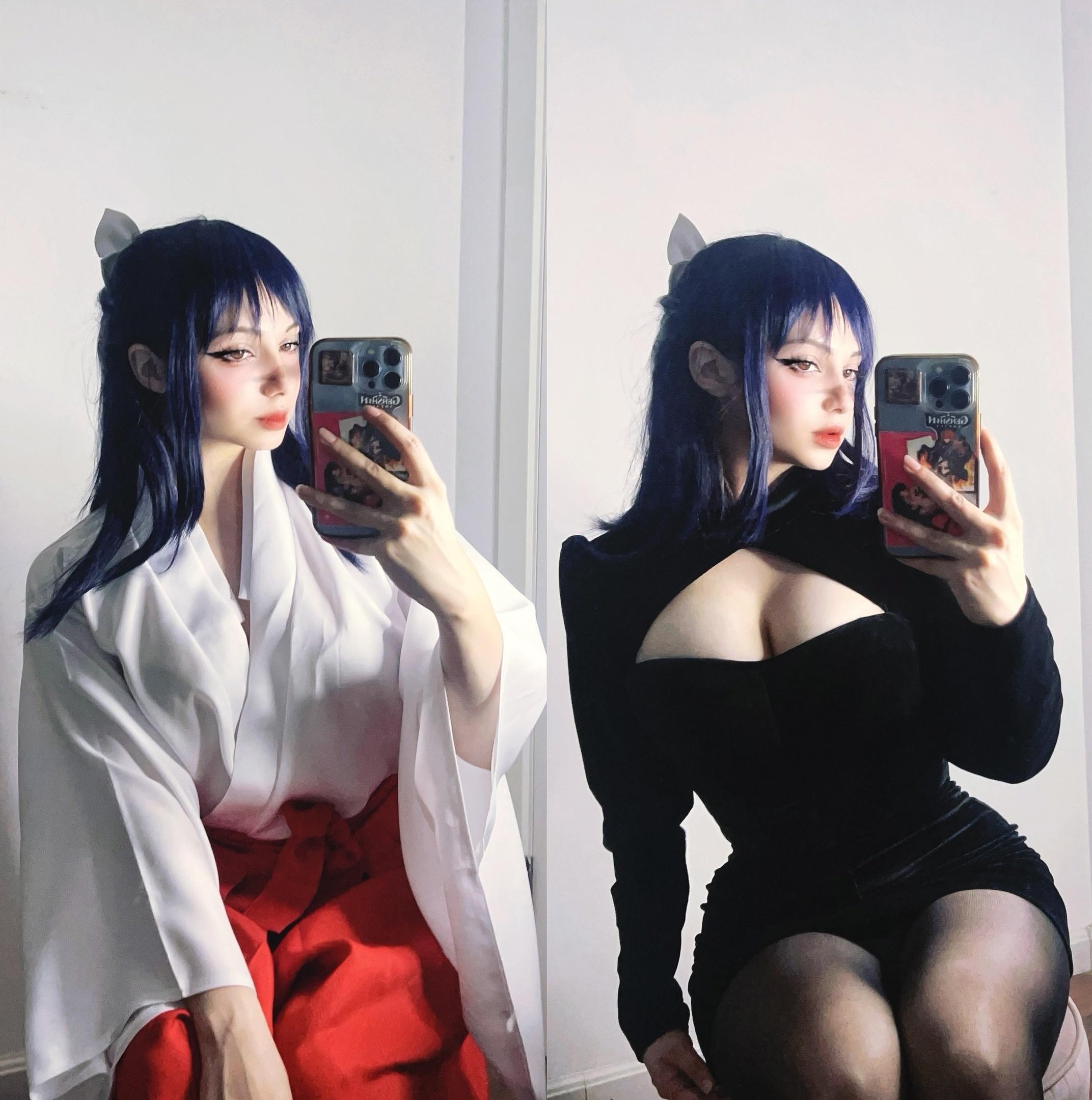 Селфи фотки evelinaava в кимано.