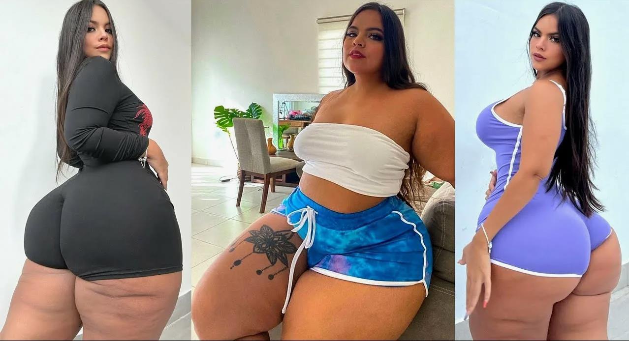 Коллаж горячих фоток жопастой Грейс Бон.