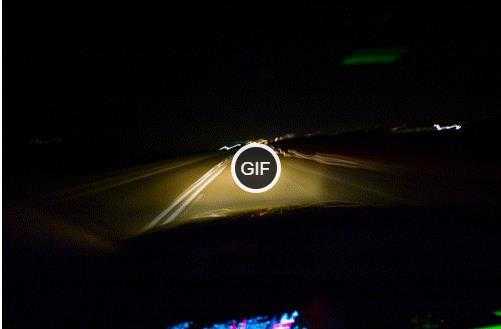 Гифки ночью на машине