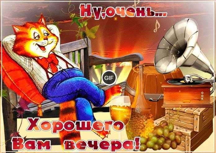 Хорошего вечера гифки прикольные