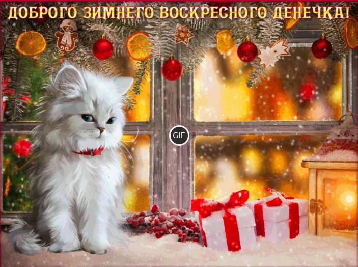 С прекрасным зимним воскресным утром картинки