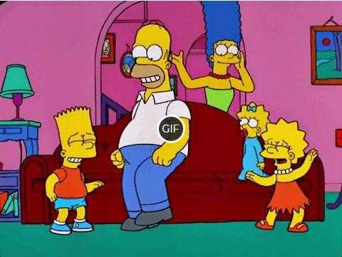 Гифки из мультфильма Симпсоны