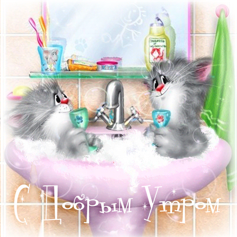 Доброе утро gif прикольные картинки