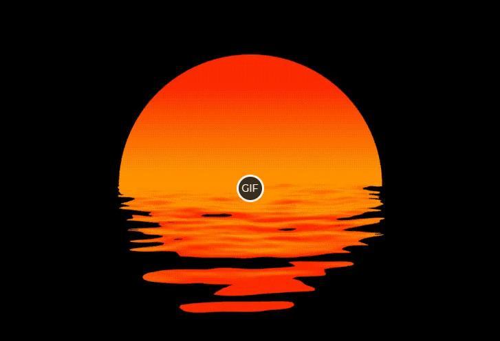 Красивая гифка с закатом