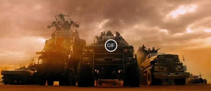 Гифка Безумный Макс дорога ярости