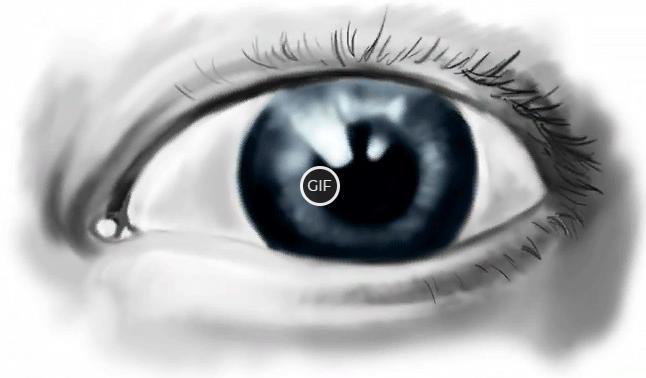 Гифка моргающий глаз