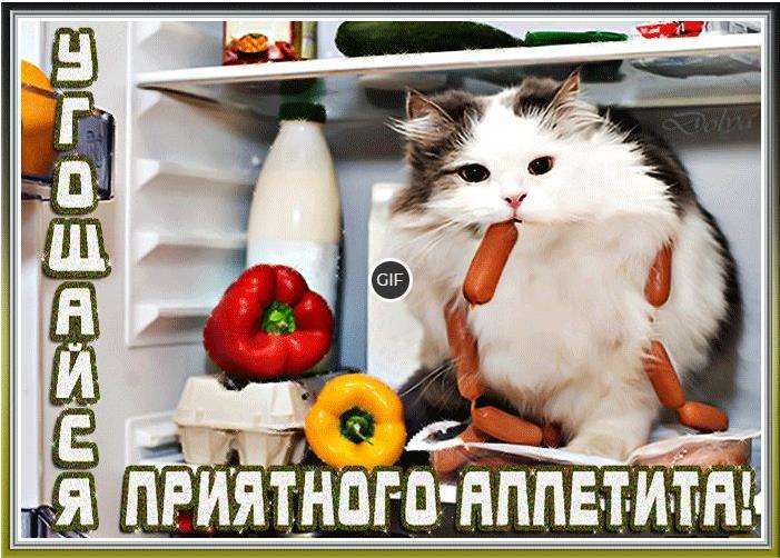 Гифка угощайся приятного аппетита