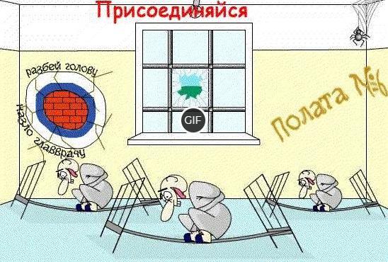 Угарная гифка Палата №6 присоединяйся