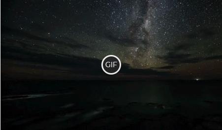 Гифка красивый рассвет над морем