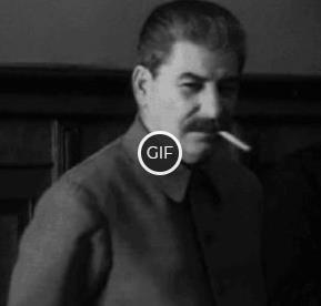 Гифка Сталин посылает всех на хре
