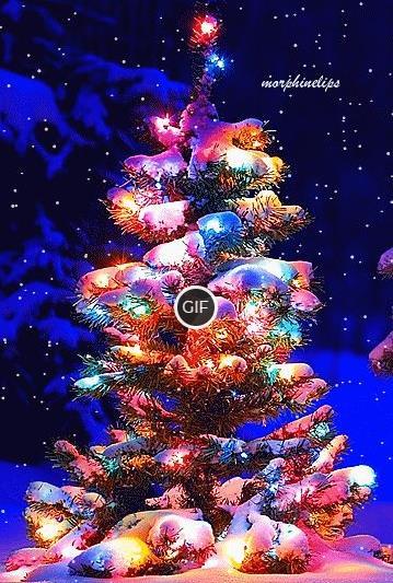Гифы с новогодними ёлками