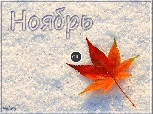 Ноябрь гифки