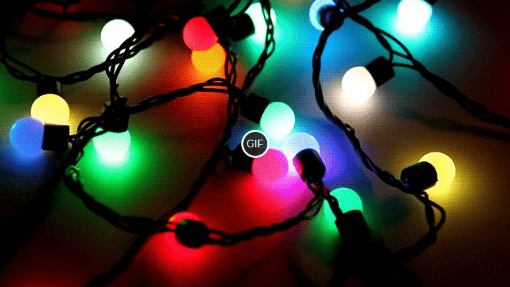 Мигающая анимационная гирлянда гиф