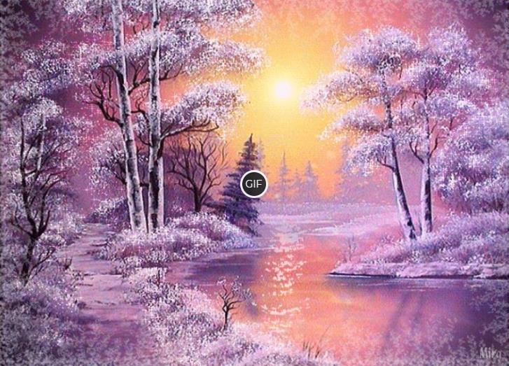 Гиф картинки зима природа