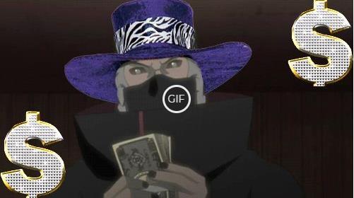 Гифка какузу с деньгами