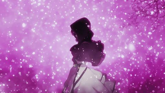 Анимированные аватарки фиолетовые аниме