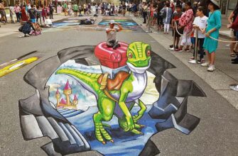 Рисунки для срисовки на асфальте (30 фото)