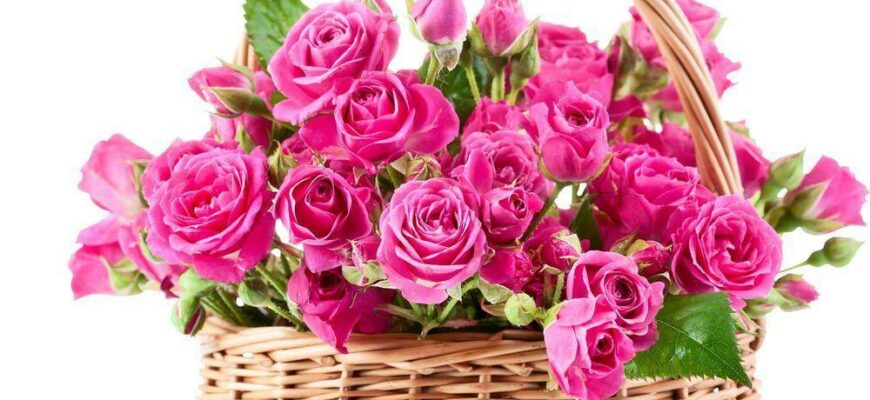 Красивые открытки с букетом роз (30 фото)