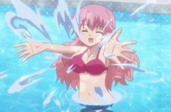 Гифки Аниме девушки в купальниках