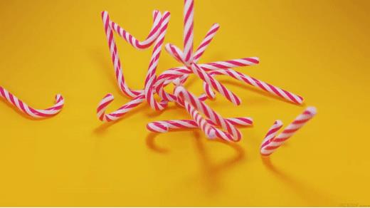 Гифки карамельная трость, Рождественские конфеты