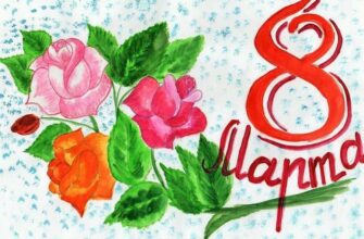 Красивые детские рисунки на 8 марта 2023 Маме (100 картинок)