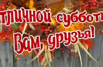 Картинки с Добрым осенним утром субботы и хорошего дня (50 фото)